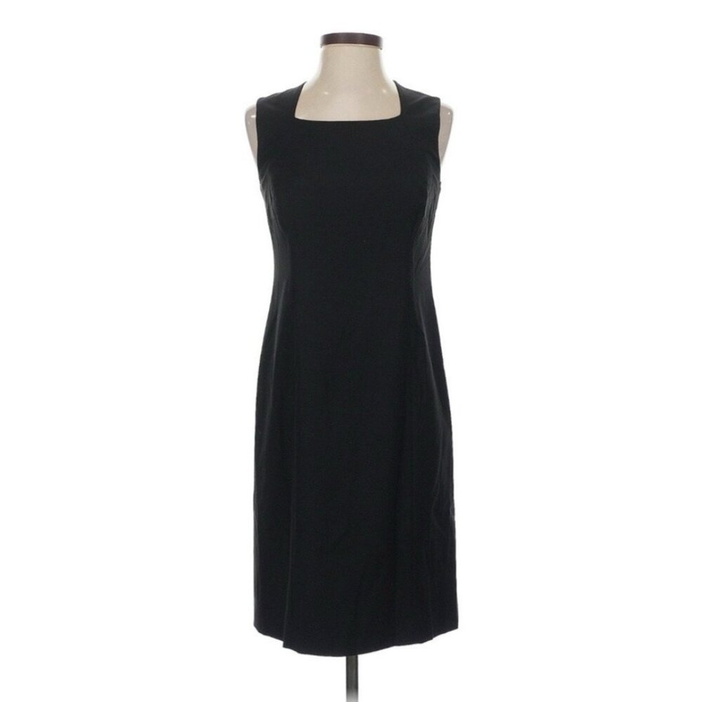 NEW Talbots Wool Blend Sleeveless Sheath Dress 2P Black NWT $169.99